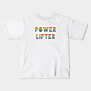 Gay Pride Powerlifting Kids T-Shirt